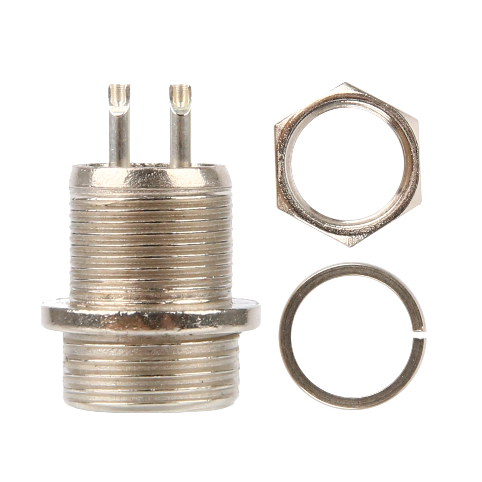 Авиационный разъём GX12 2-контактный, папа